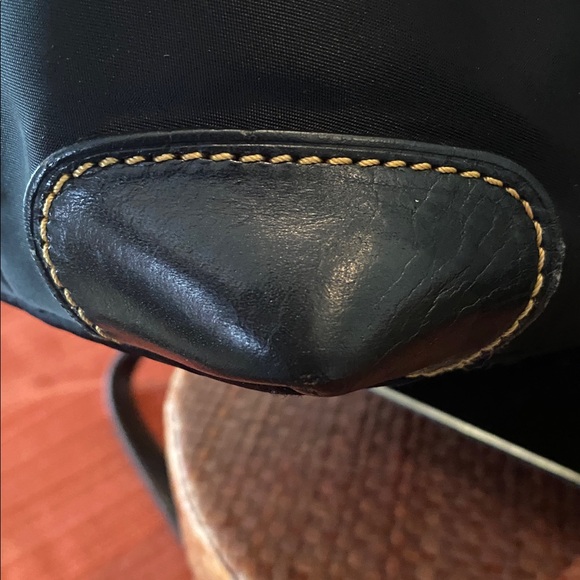 Dooney & Bourke Nylon Double Handles Zipper Tote Shoulder Bag Black - Picture 9 of 11